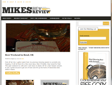 Tablet Screenshot of mikesbrewreview.com